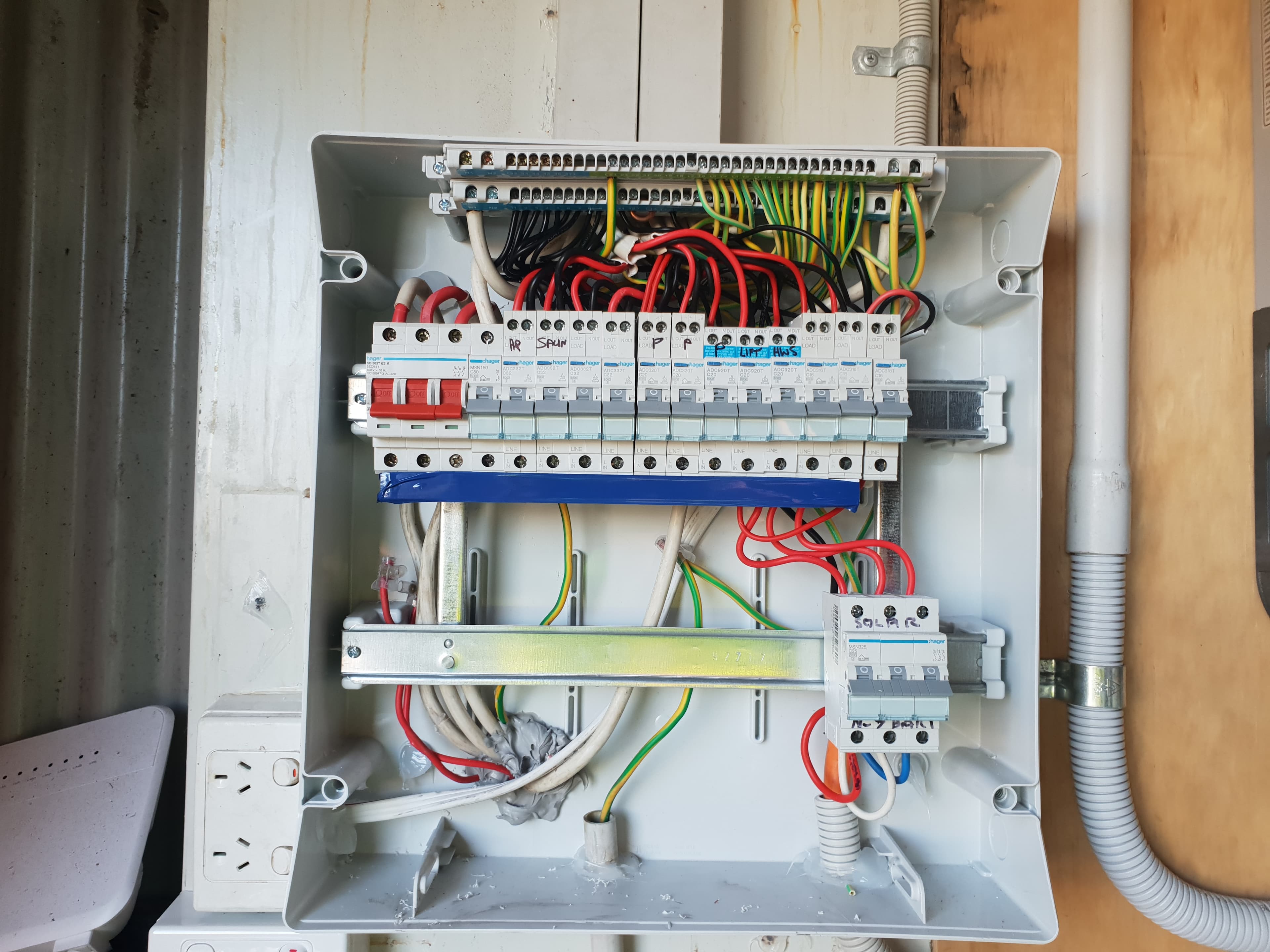 Electrical project on site