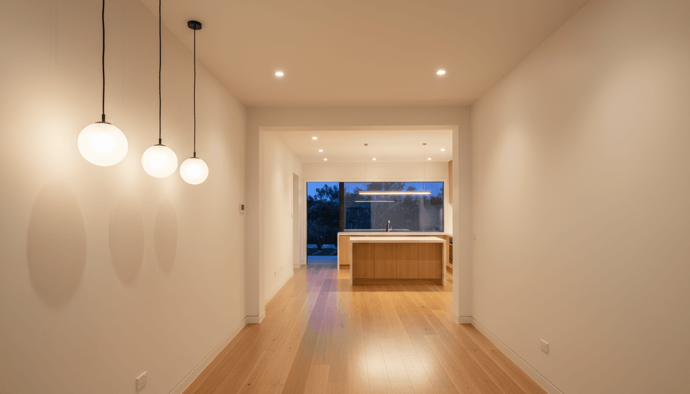 Modern home lighting by Phillip Island Electrical